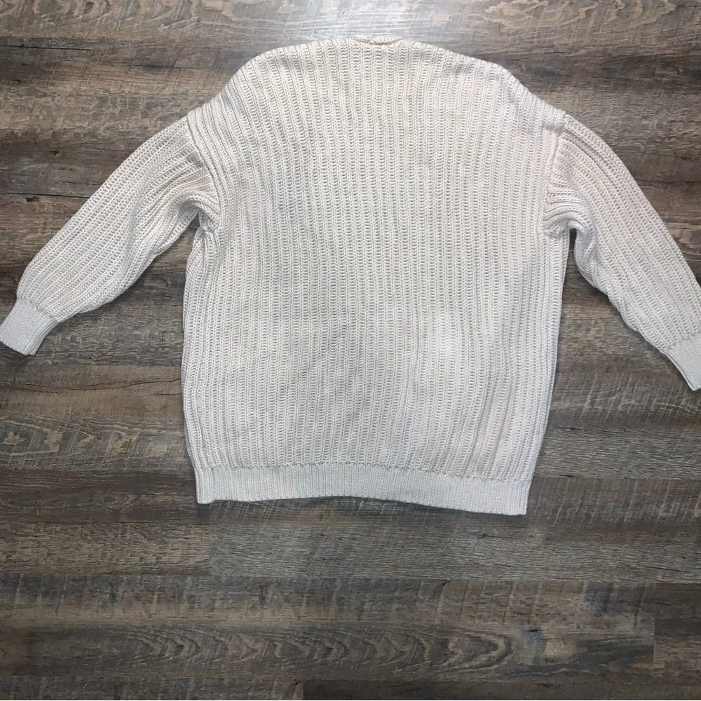 Abercrombie & Fitch Sweater Cardigan with Pockets Khaki/ Brown Size XL - Picture 8 of 9